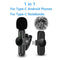 2.4G Wireless Lavalier Microphone Noise Cancelling Audio Video Recording for IPhone/iPad/Android/Xiaomi/Samsung Live Game Mic